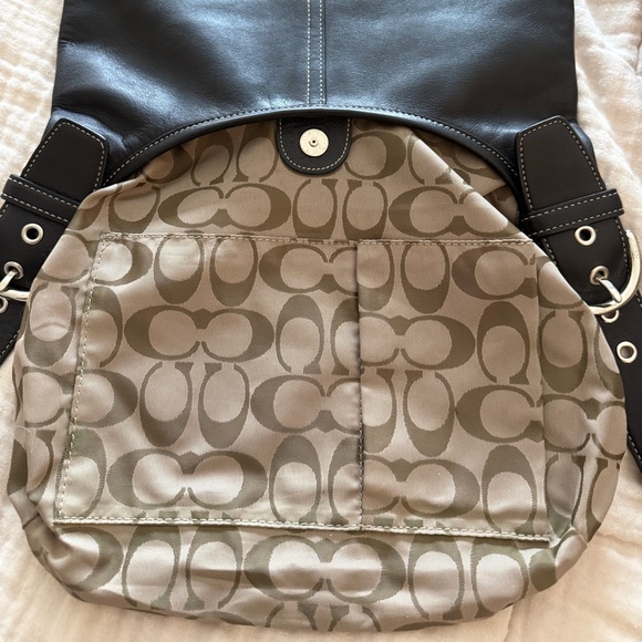 Coach Soho Slim Hippie Crossbody 9549 Black Leather Vintage Y2K Timeless Style - Picture 8 of 16